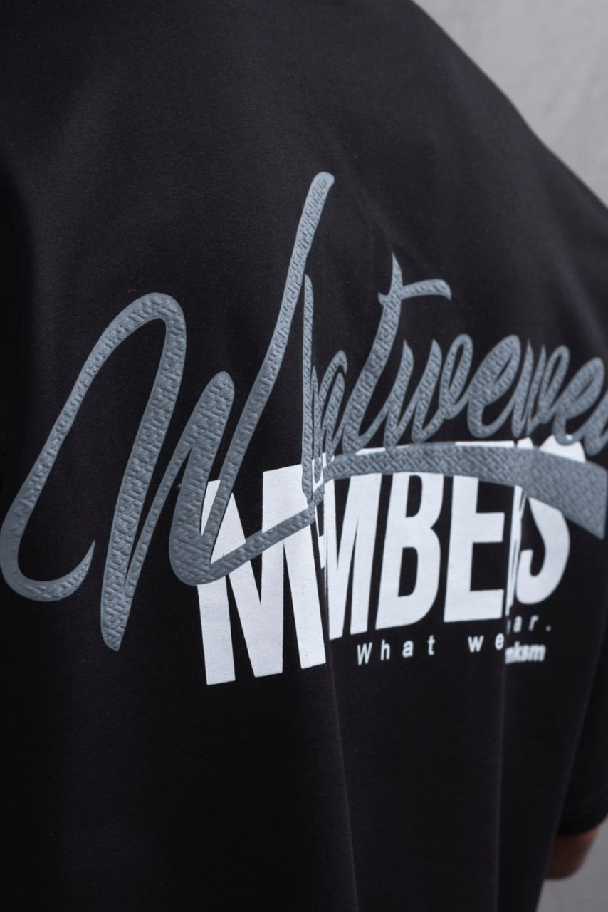 What We Wear MEMBERS Oversize Graphic Cotton T-Shirt – Unisex Streetwear Withinblack