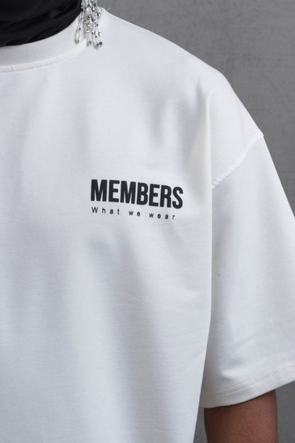 What We Wear MEMBERS Oversize Graphic Cotton T-Shirt – Unisex Streetwear Withinblack