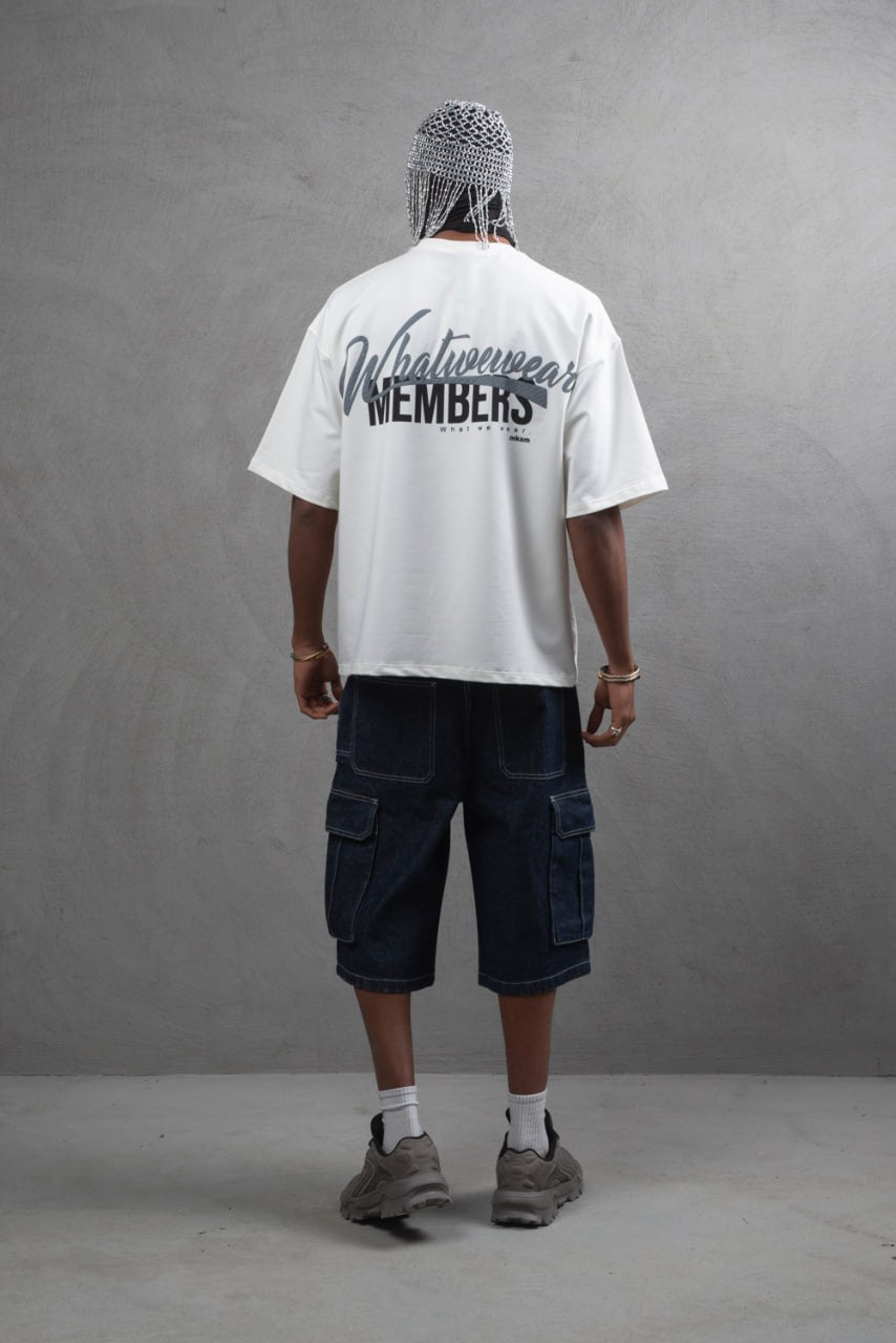 What We Wear MEMBERS Oversize Graphic Cotton T-Shirt – Unisex Streetwear Withinblack