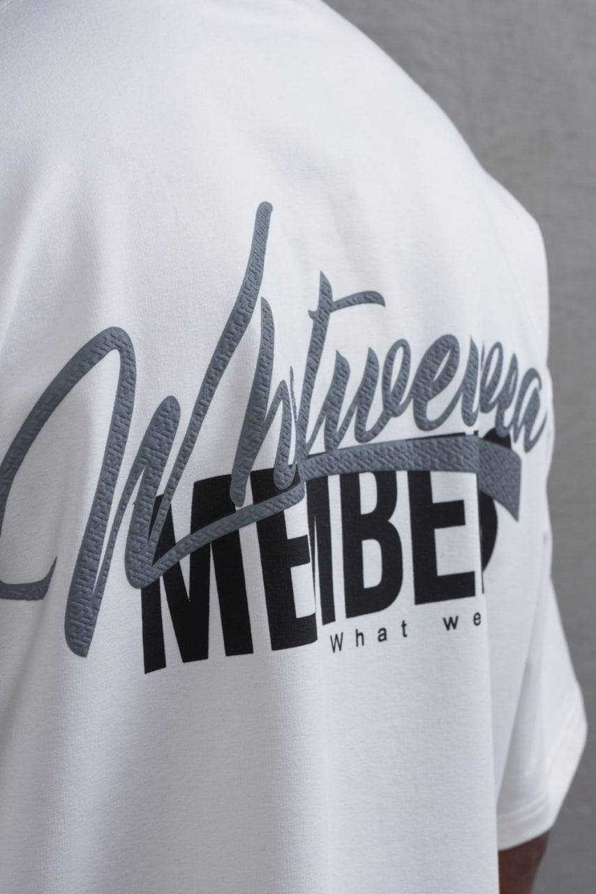 What We Wear MEMBERS Oversize Graphic Cotton T-Shirt – Unisex Streetwear Withinblack