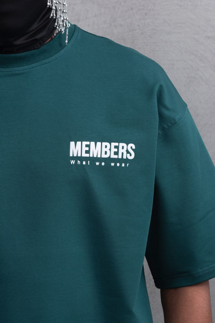 What We Wear MEMBERS Oversize Graphic Cotton T-Shirt – Unisex Streetwear Withinblack