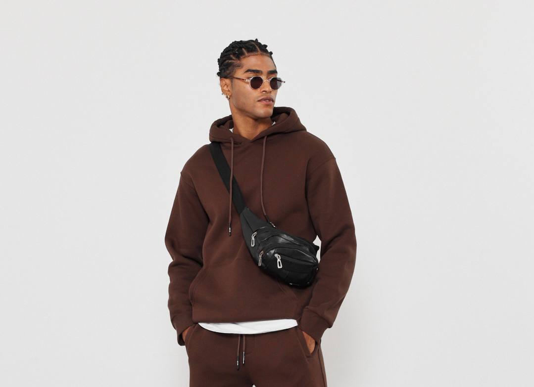 Oversized 3-Thread Hoodie Sweatpants Set Withinblack