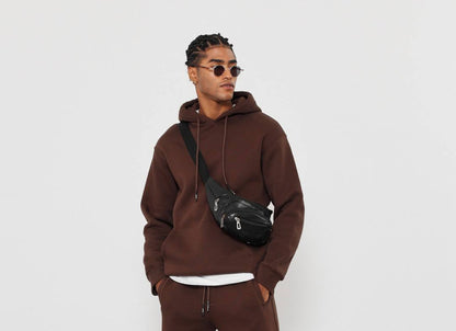 Oversized Hoodie Sweatshirt in Solid Color Withinblack