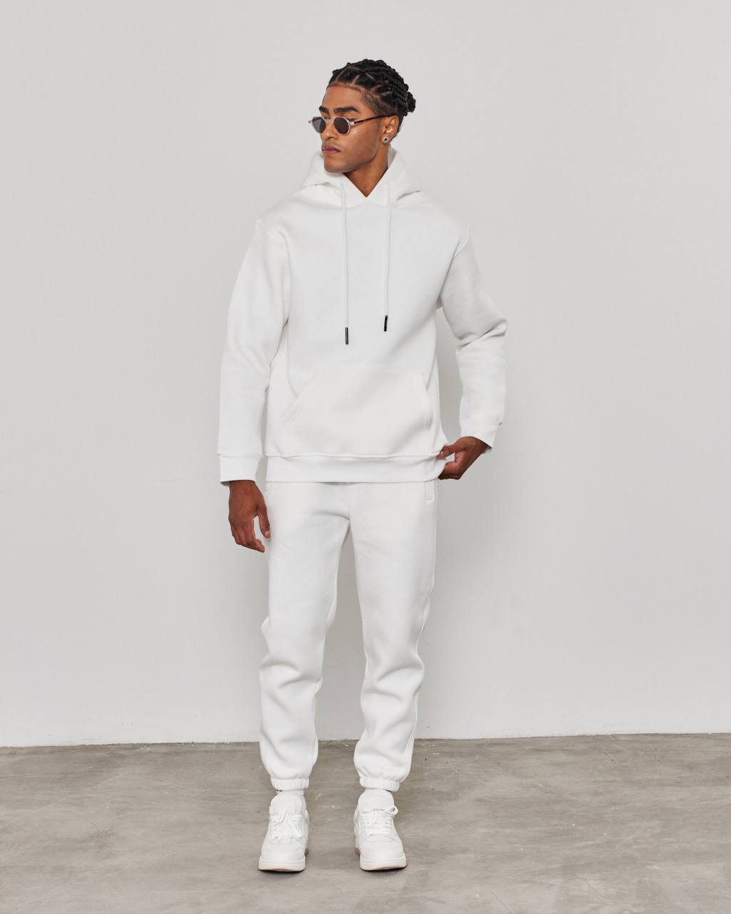 Oversized 3-Thread Hoodie Sweatpants Set Withinblack