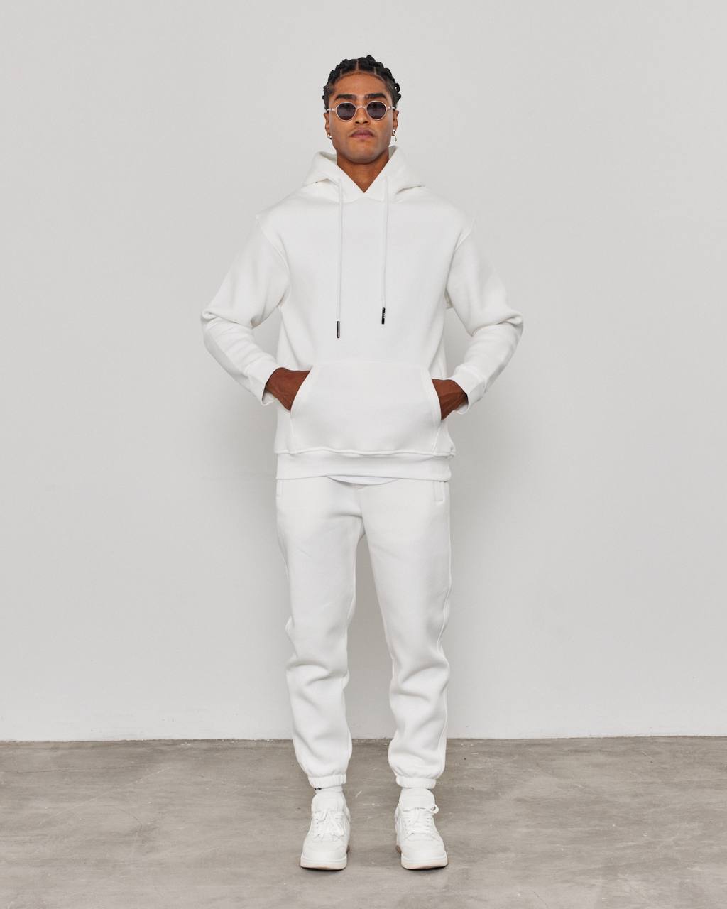 Oversized 3-Thread Hoodie Sweatpants Set Withinblack