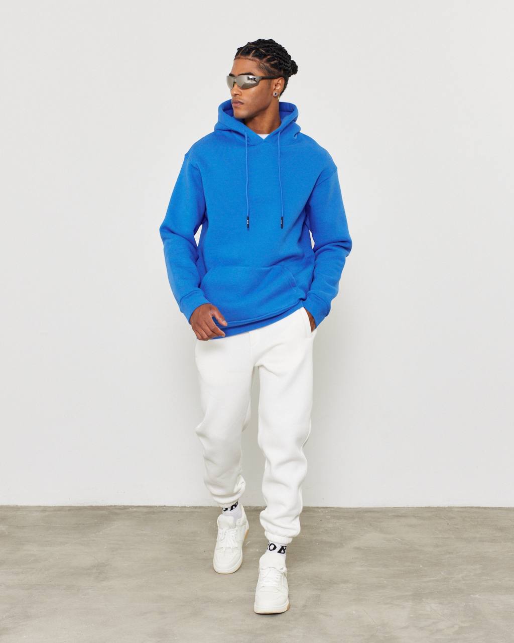 Oversized Hoodie Sweatshirt in Solid Color Withinblack