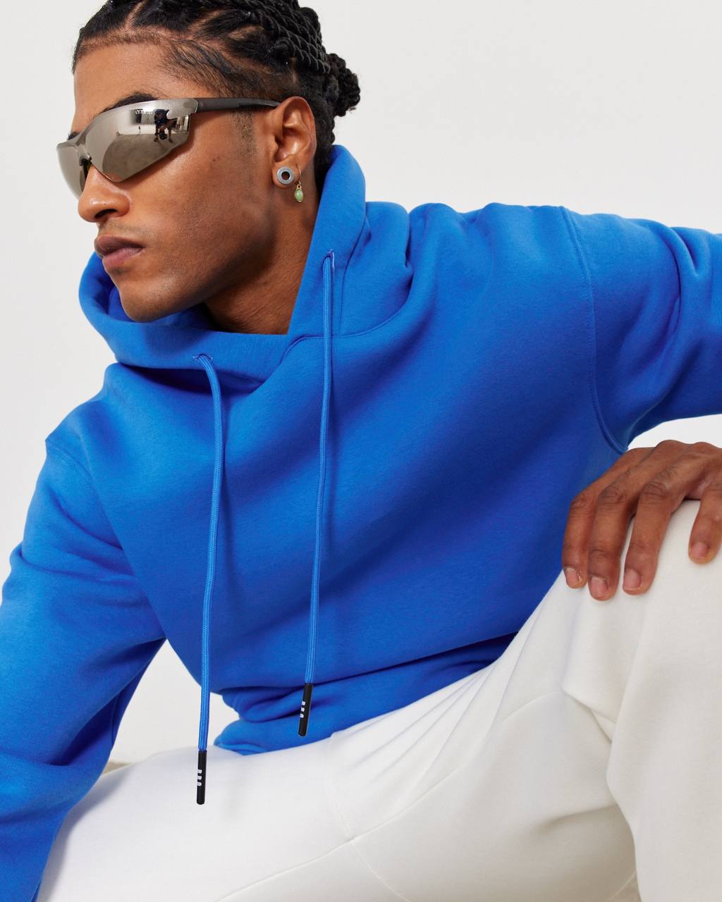 Oversized Hoodie Sweatshirt in Solid Color Withinblack