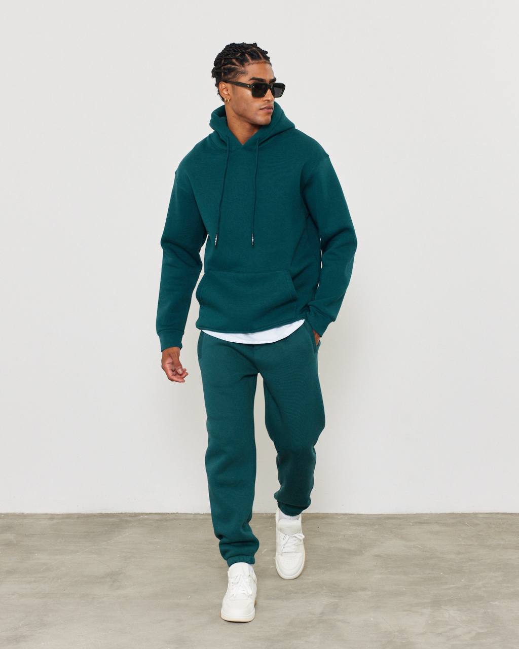 Oversized 3-Thread Hoodie Sweatpants Set Withinblack