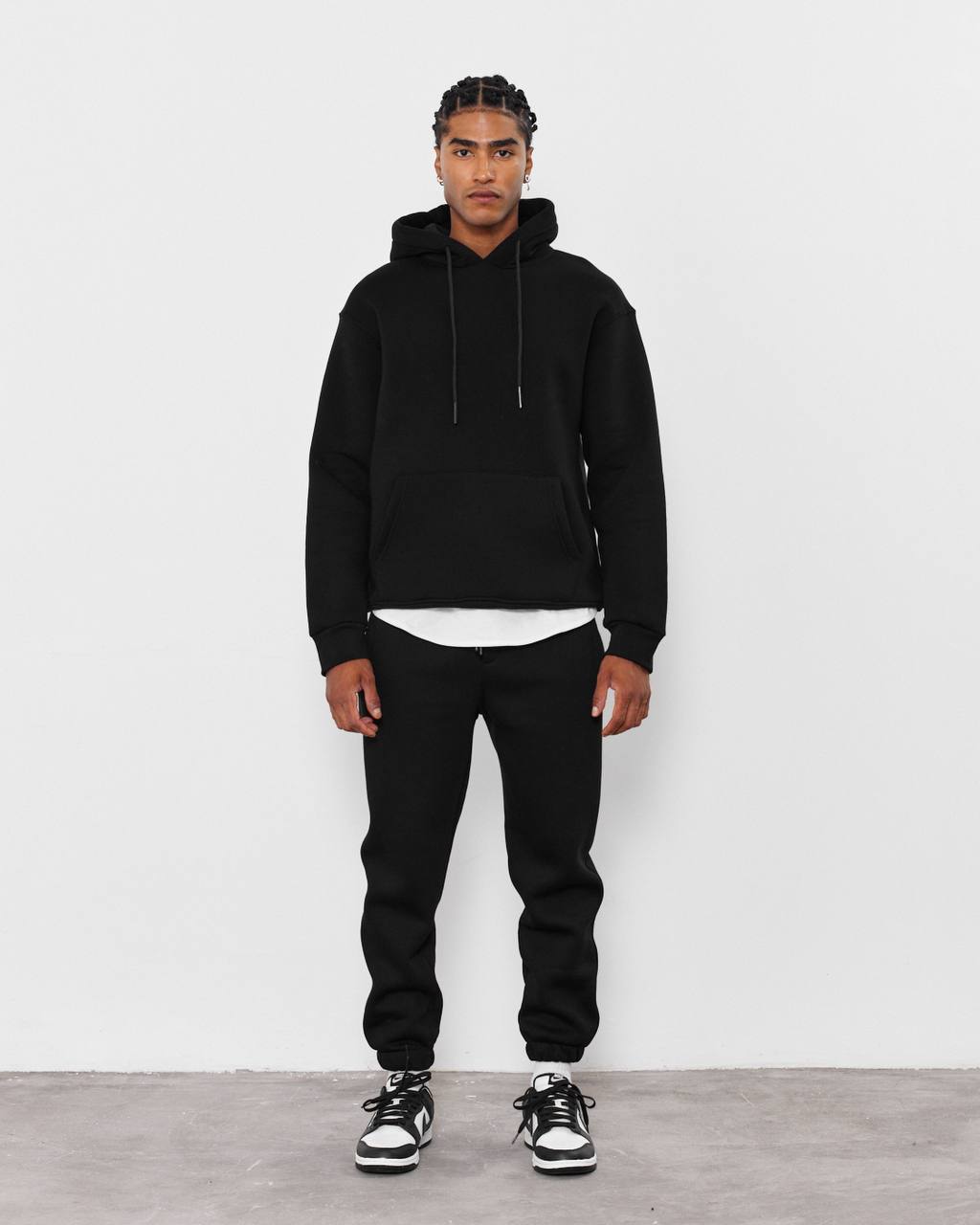 Oversized 3-Thread Hoodie Sweatpants Set Withinblack