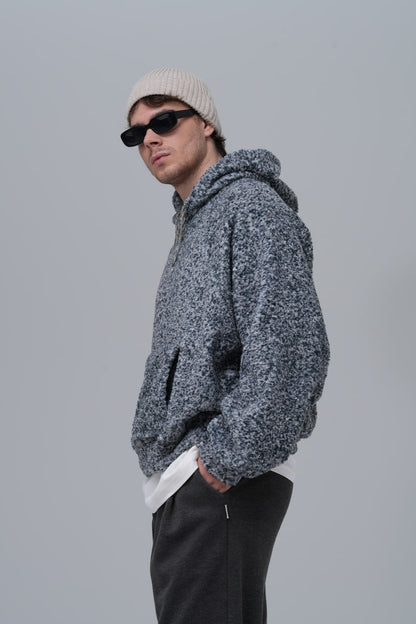 Oversized Bouclé Hoodie Withinblack