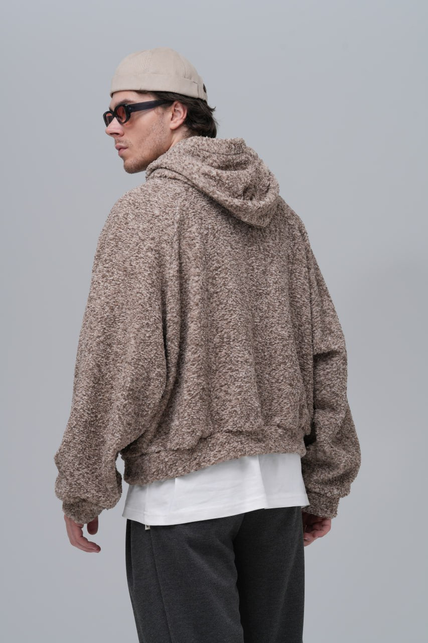Oversized Bouclé Hoodie Withinblack