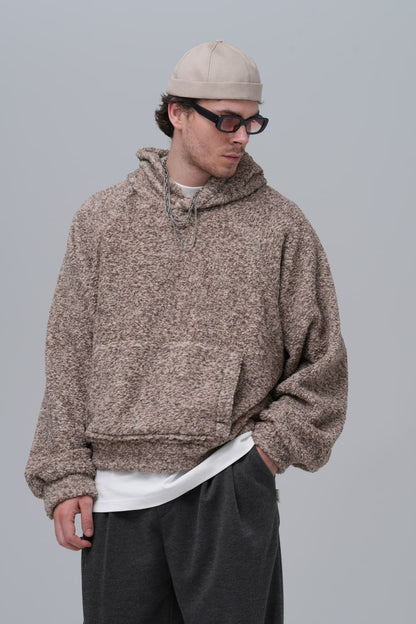 Oversized Bouclé Hoodie Withinblack