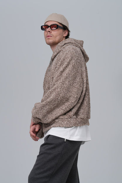 Oversized Bouclé Hoodie Withinblack