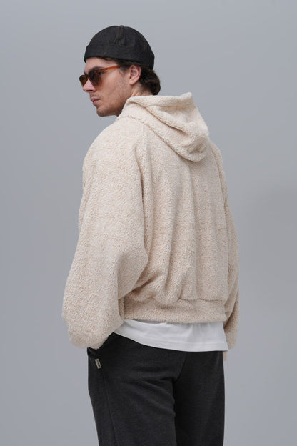 Oversized Bouclé Hoodie Withinblack
