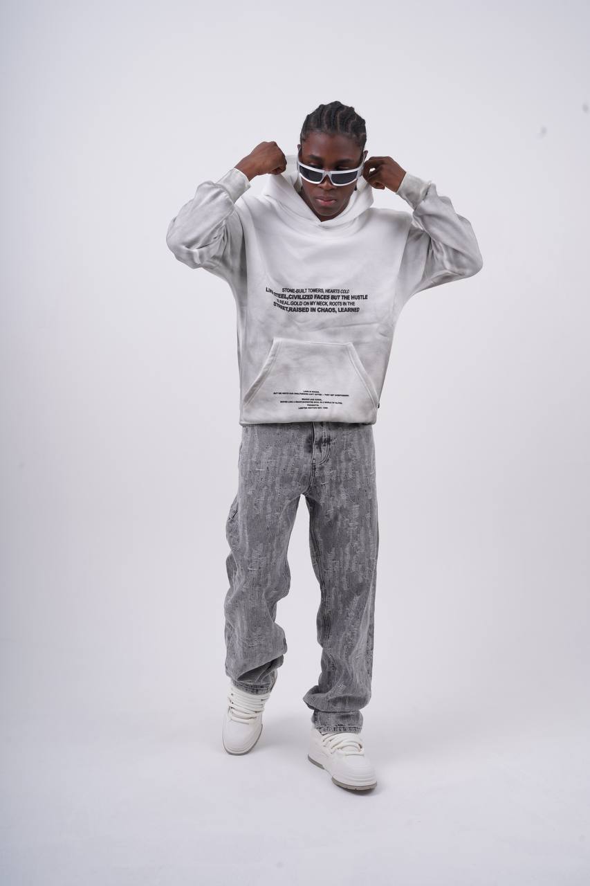Oversized "Civilization" Graphic Hoodie - Unisex Streetwear Sweatshirt Withinblack