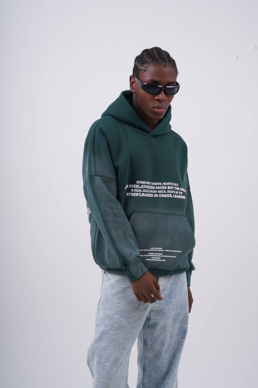 Oversized "Civilization" Graphic Hoodie - Unisex Streetwear Sweatshirt Withinblack