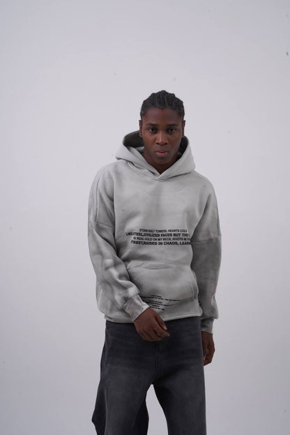 Oversized "Civilization" Graphic Hoodie - Unisex Streetwear Sweatshirt Withinblack