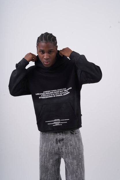 Oversized "Civilization" Graphic Hoodie - Unisex Streetwear Sweatshirt Withinblack