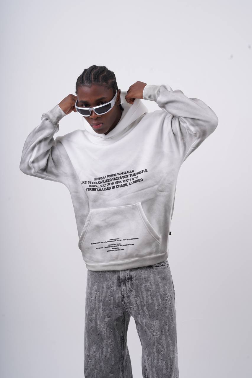 Oversized "Civilization" Graphic Hoodie - Unisex Streetwear Sweatshirt Withinblack
