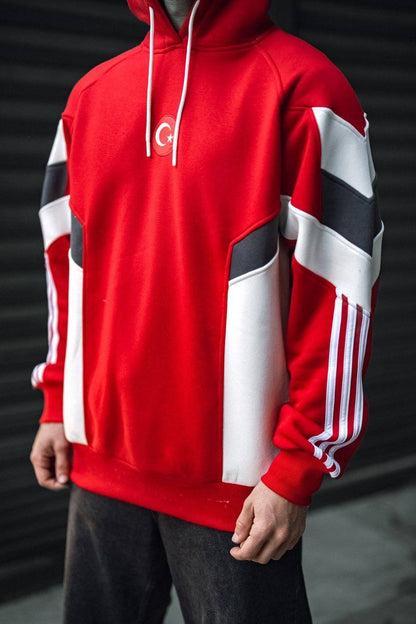Oversized Hoodie with Turkish Flag Design Withinblack