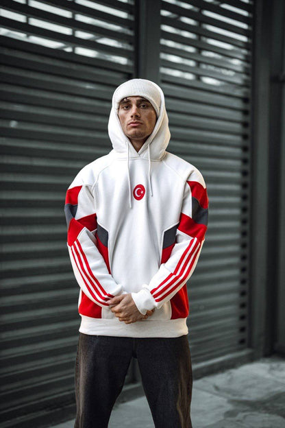 Oversized Hoodie with Turkish Flag Design Withinblack