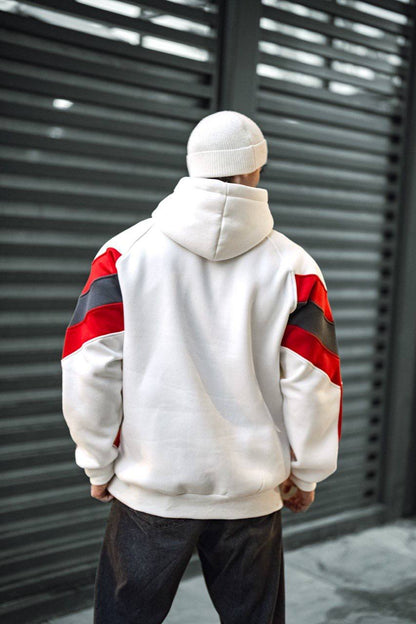 Oversized Hoodie with Turkish Flag Design Withinblack