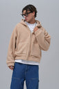 Oversized Sherpa Zip-Up Hoodie – Unisex Streetwear Comfort Withinblack