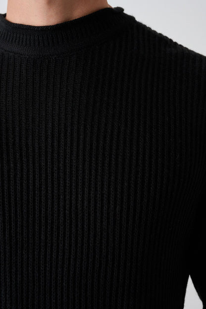 Tube Neck Oversized Sweater Withinblack