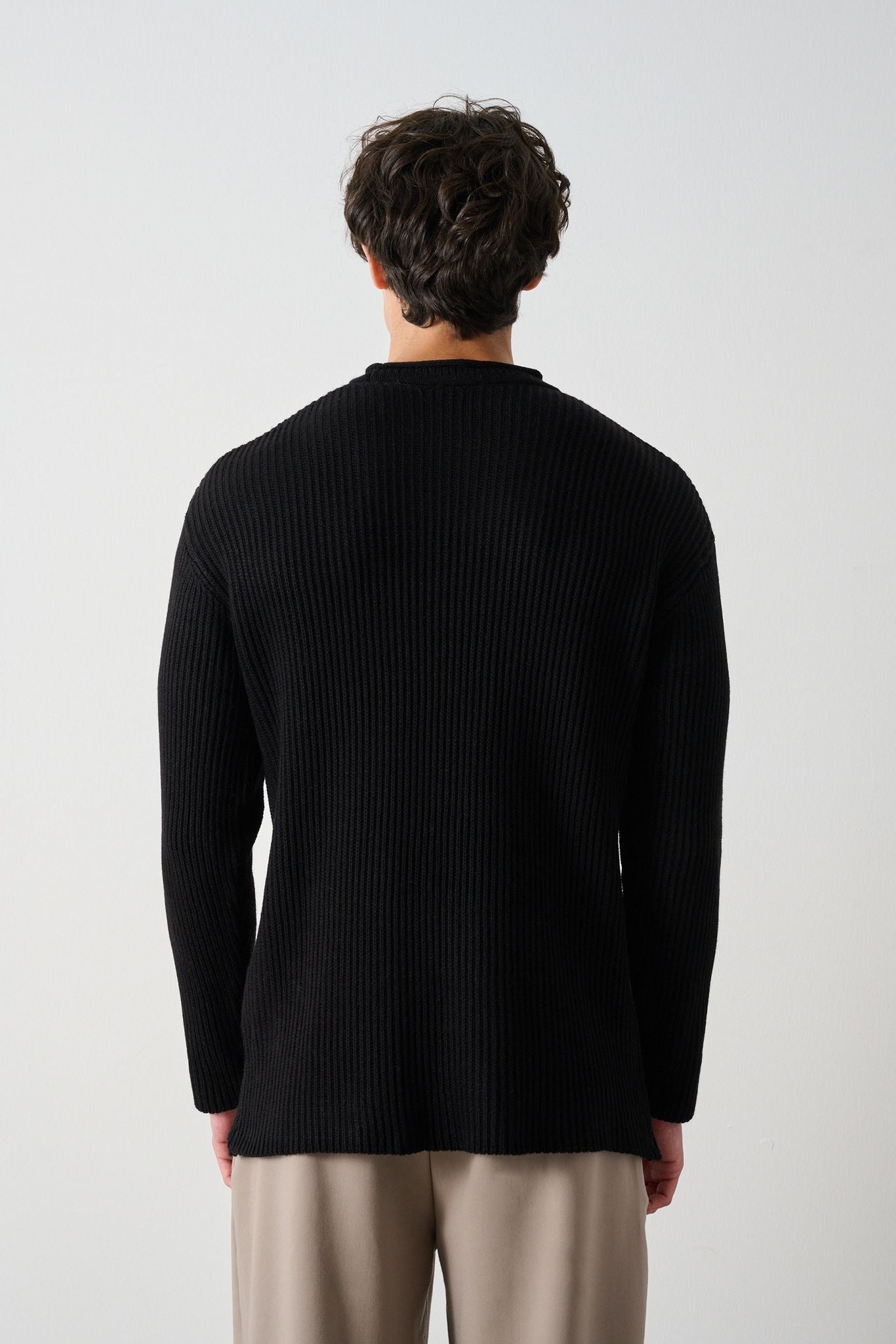 Tube Neck Oversized Sweater Withinblack