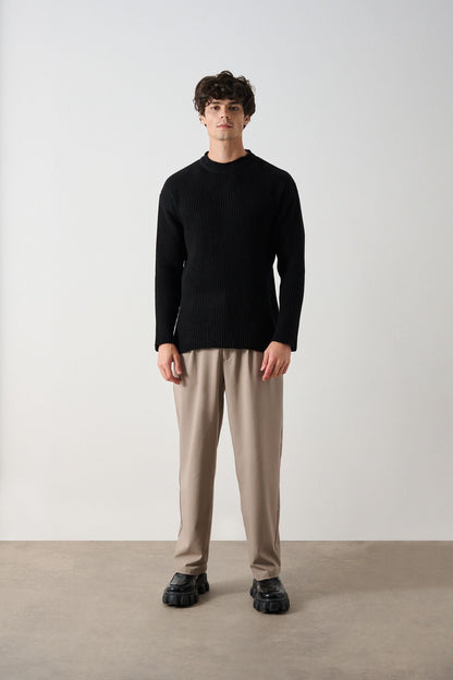 Tube Neck Oversized Sweater Withinblack
