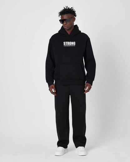 Oversized Sweatshirt with Strong Print on Chest and Back Withinblack