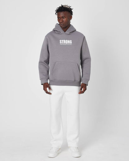 Oversized Sweatshirt with Strong Print on Chest and Back Withinblack