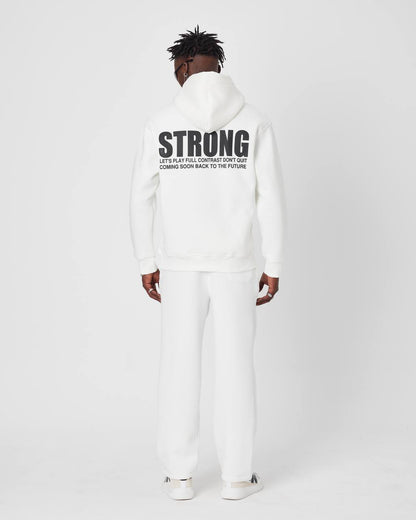 Oversized Sweatshirt with Strong Print on Chest and Back Withinblack