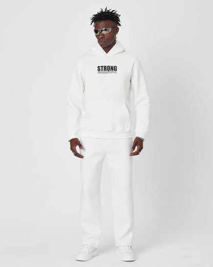 Oversized Sweatshirt with Strong Print on Chest and Back Withinblack