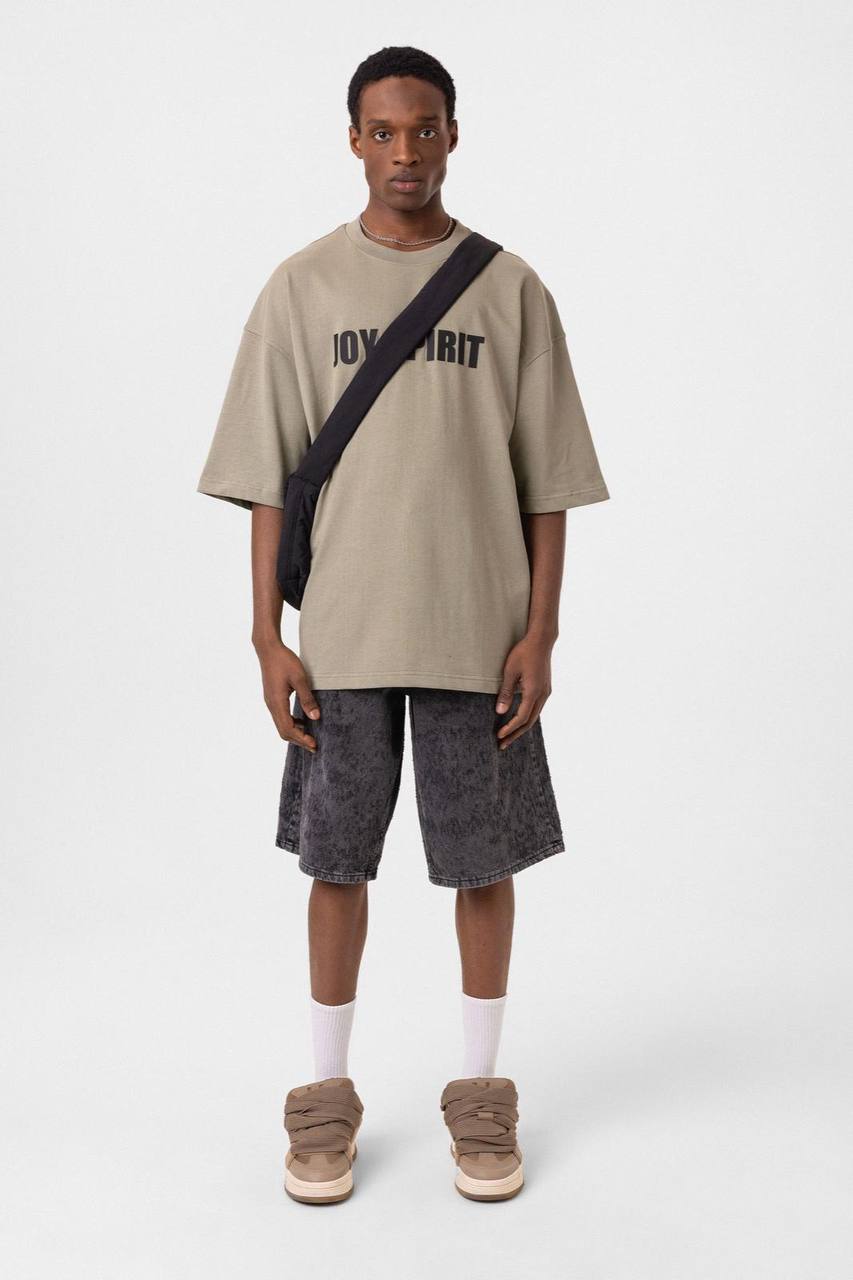 Oversized T-Shirt JOY SPIRIT Graphic Tee Withinblack