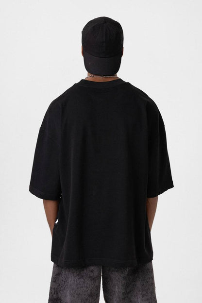 Oversized T-Shirt JOY SPIRIT Graphic Tee Withinblack