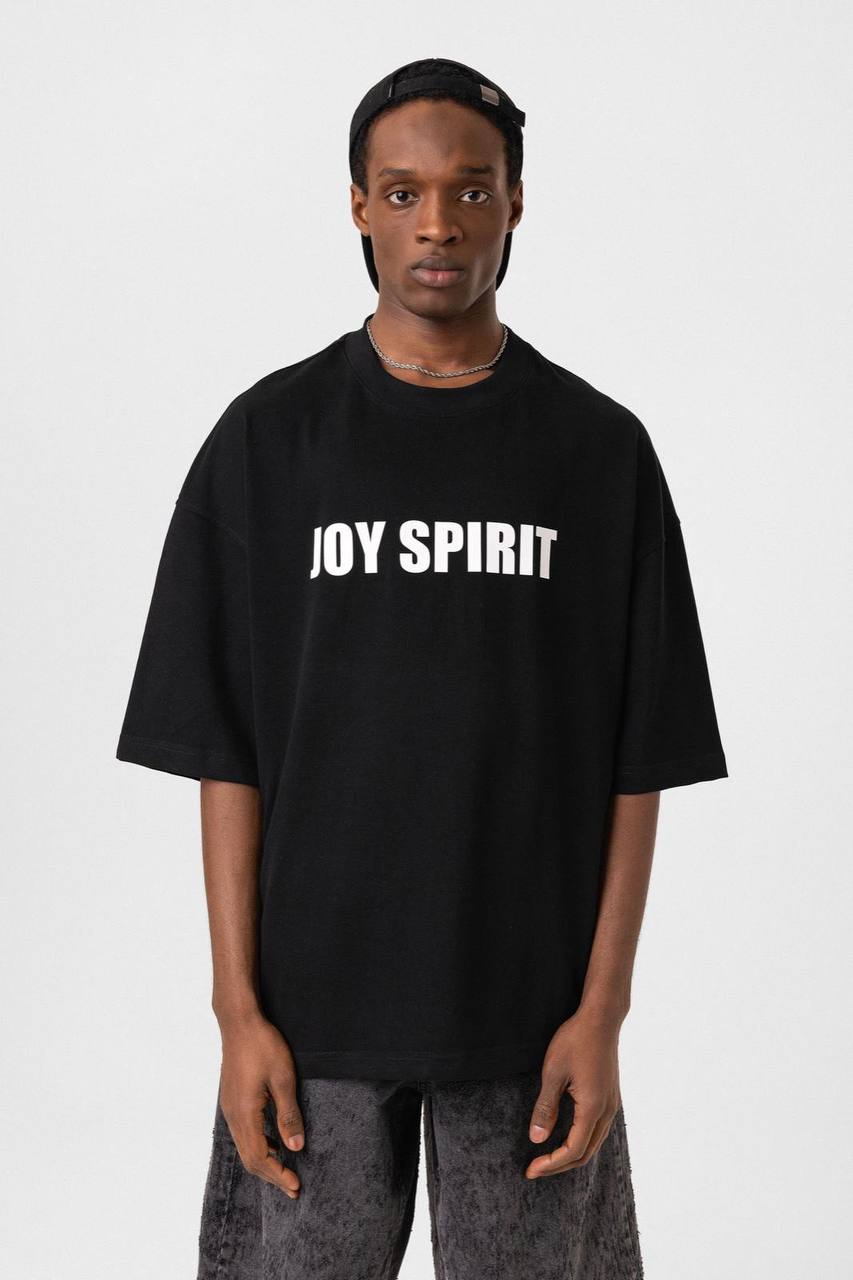 Oversized T-Shirt JOY SPIRIT Graphic Tee Withinblack