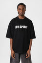 Oversized T-Shirt JOY SPIRIT Graphic Tee Withinblack