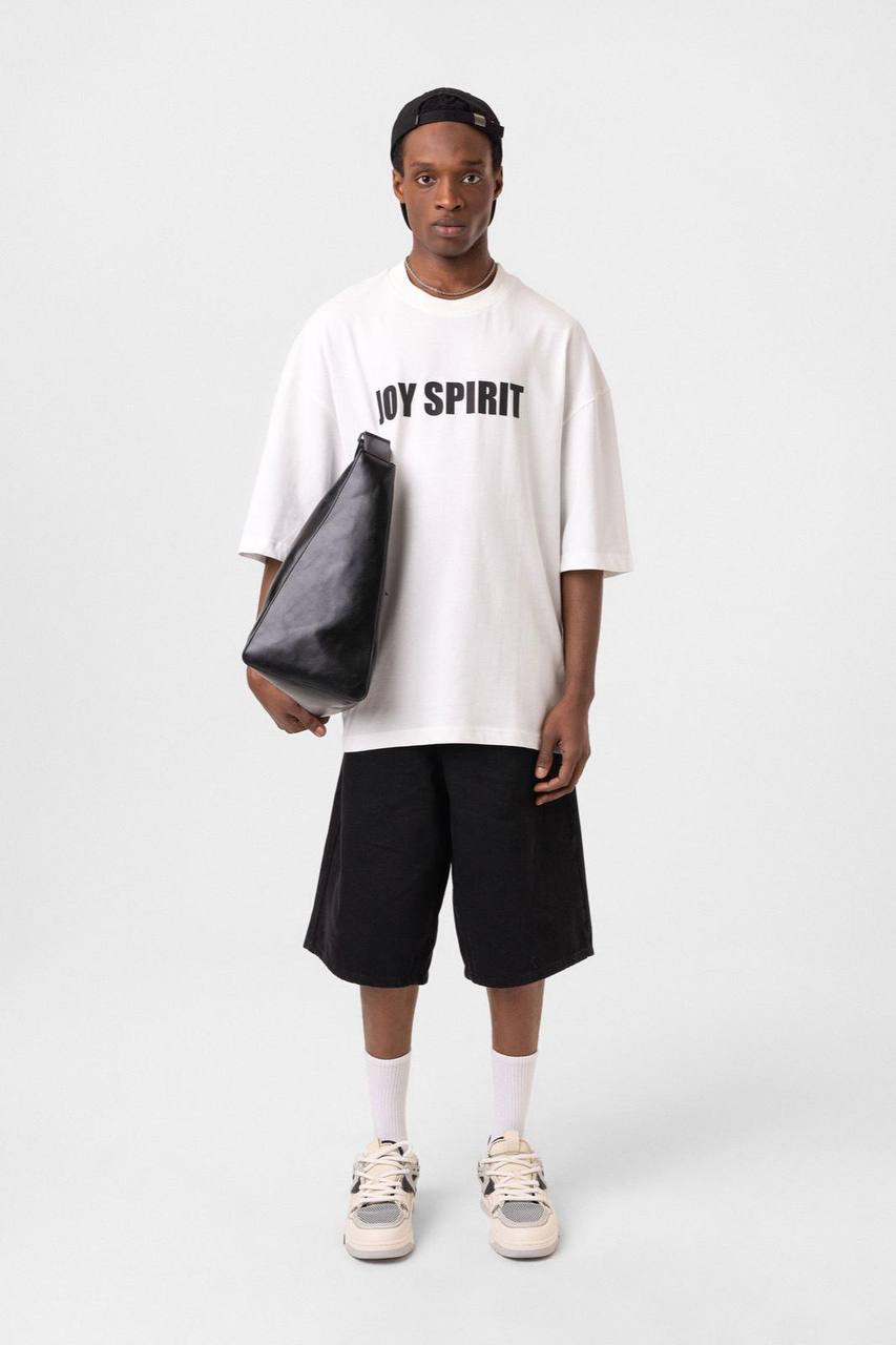 Oversized T-Shirt JOY SPIRIT Graphic Tee Withinblack