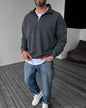 Oversized Zip-Neck Sweatshirt Withinblack