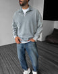 Oversized Zip-Neck Sweatshirt Withinblack