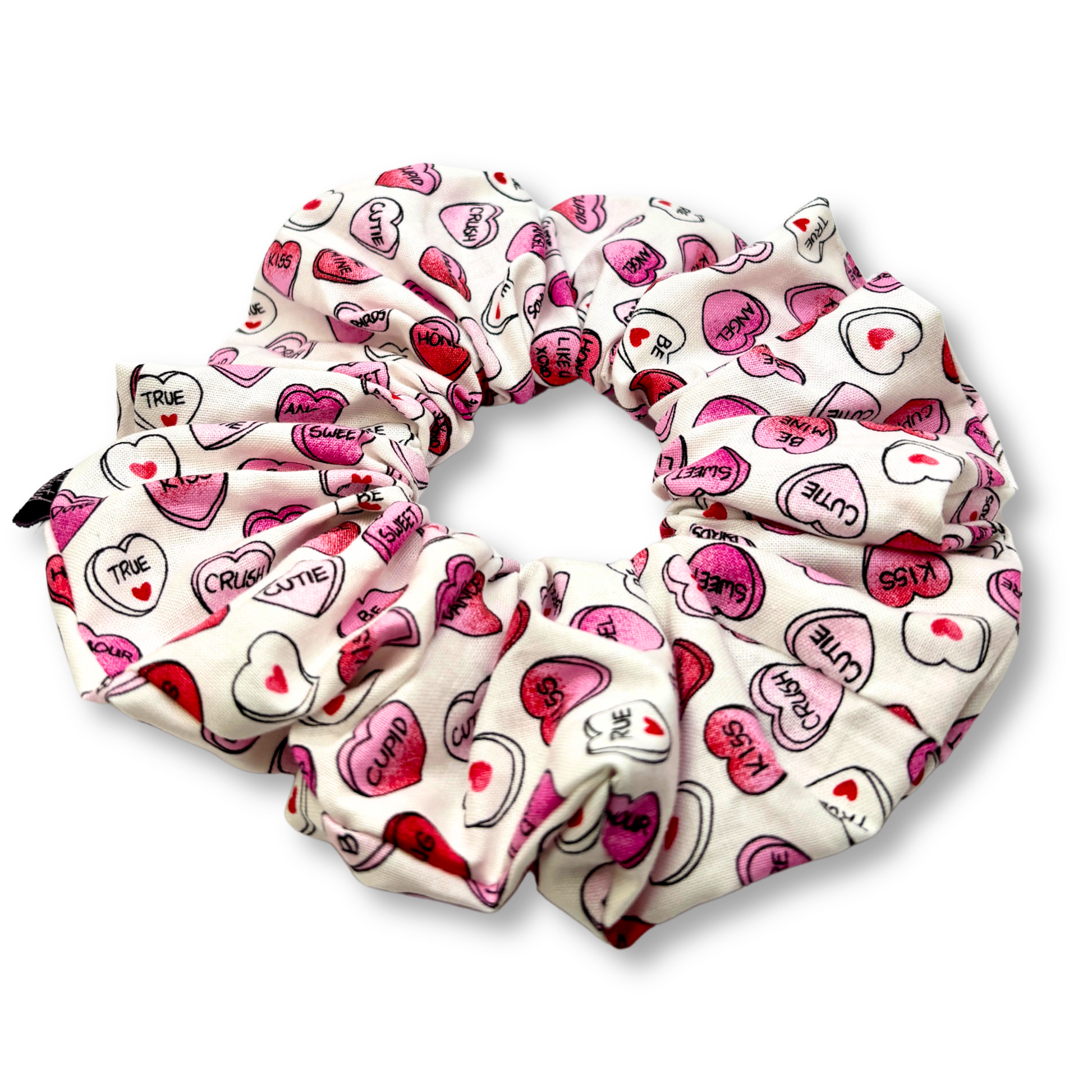 Conversation Hearts Valentine's Day Scrunchie Enchanted Scrunch