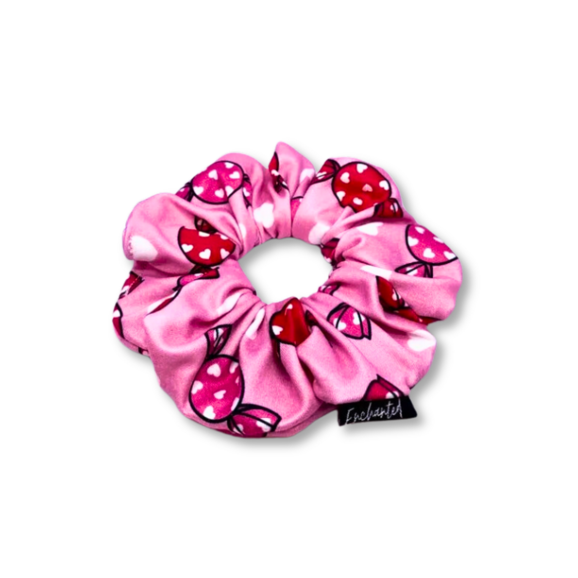 Mini Pink Candy Valentine's Day Scrunchie Enchanted Scrunch