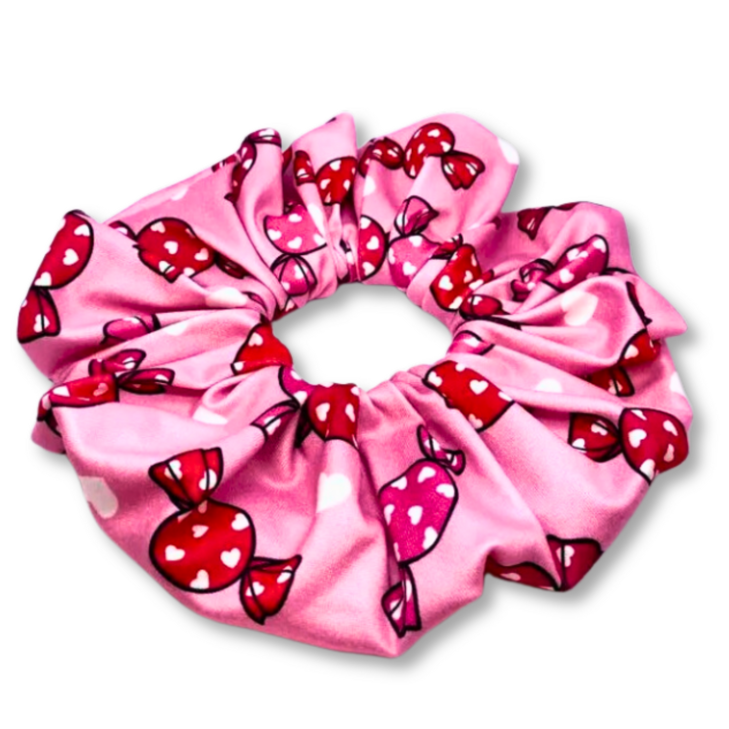 Pink Candy Valentine's Day Scrunchie Enchanted Scrunch