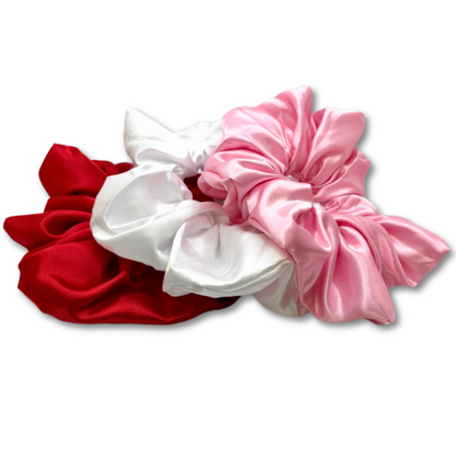 Sweetheart Silk Scrunchie Trio Enchanted Scrunch