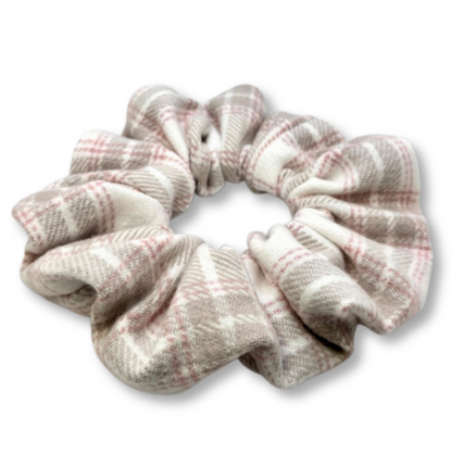 Pink Plaid Valentine's Day Scrunchie Enchanted Scrunch