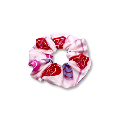 Mini Conversation Hearts Lollipop Valentine's Day Scrunchie Enchanted Scrunch