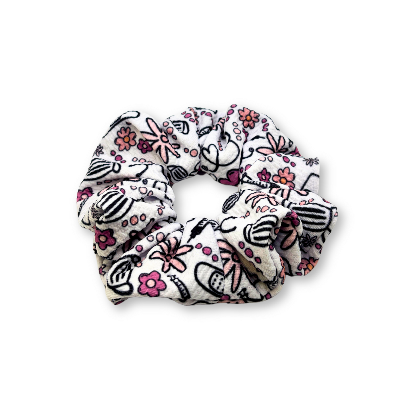 Mini Floral Nurse Healthcare Bullet Scrunchie Enchanted Scrunch