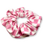 Pink Checkered Summer Scrunchie Enchanted Scrunch