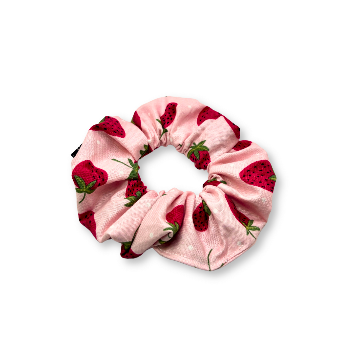 Mini Pink Strawberry Summer Scrunchie Enchanted Scrunch
